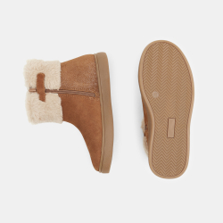 حذاء بوت من الجلد مبطّن...